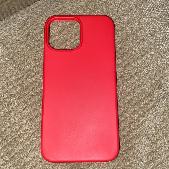 iPhone 13 Pro Max Case, Liquid Silicone Case RED - Picture 6 of 12